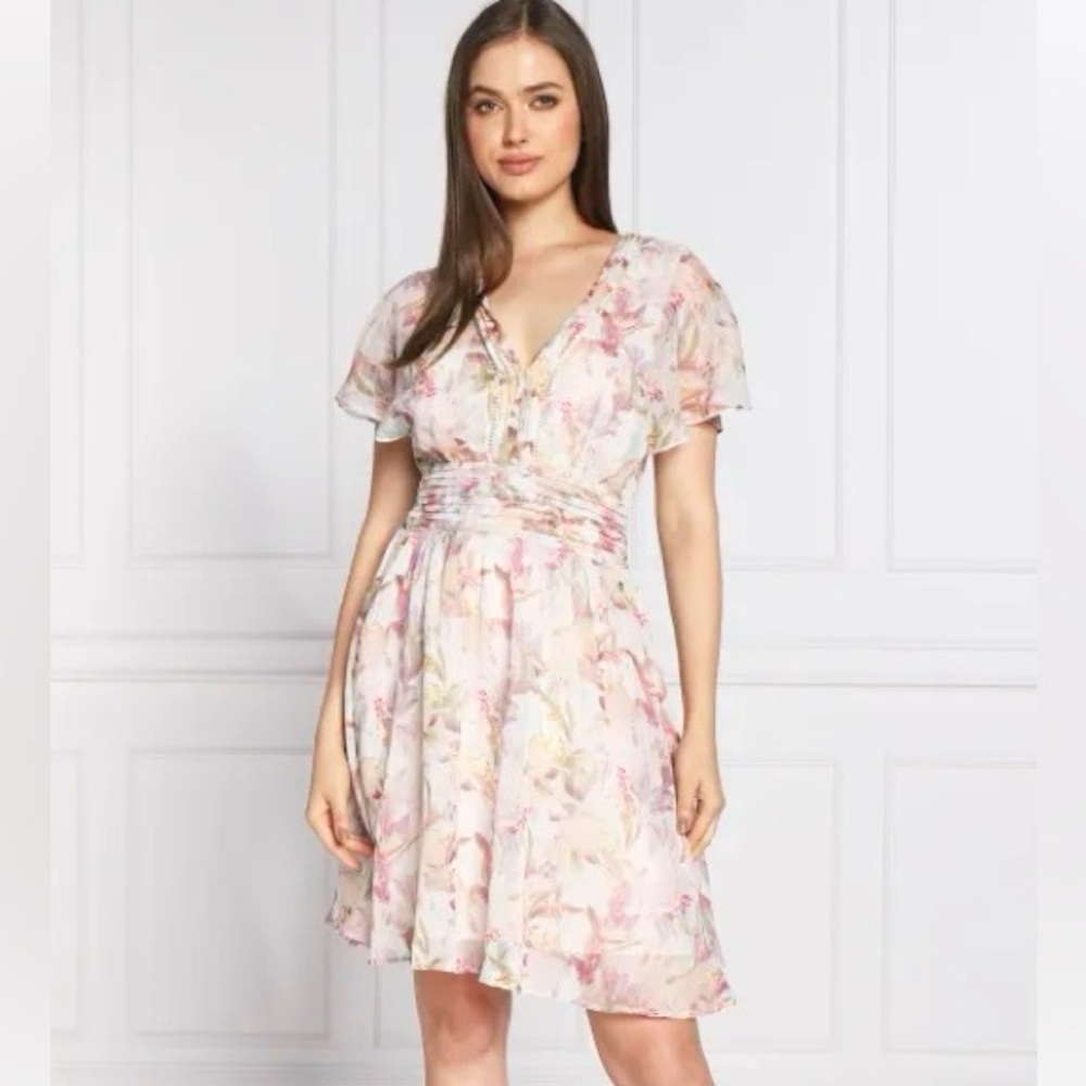 Guess Floral Mini Dress in Multicolor